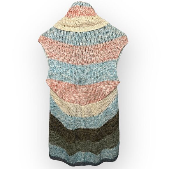 CAbi Line Up Open Front Circle Vest, Cardigan, Shrug, Sweater Size M Style 216 - Picture 2 of 13